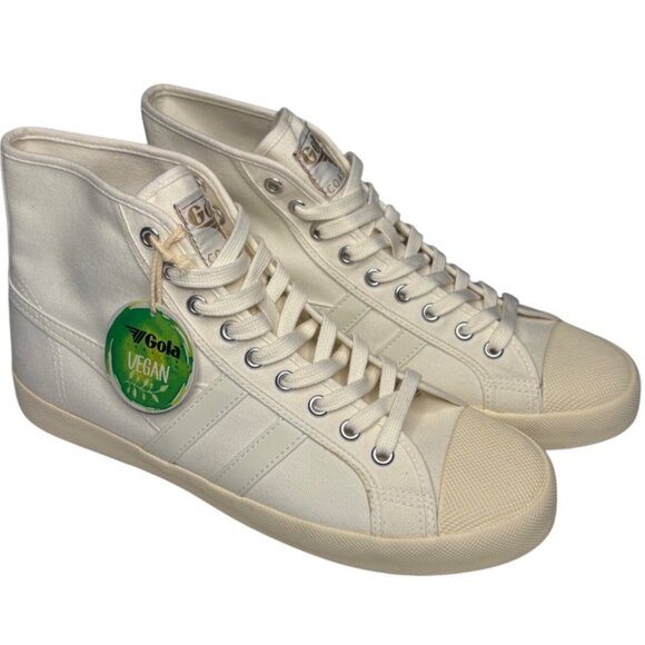 Gola Classics Coaster High Vegan Sneaker in Off-White Women’s Size 10 New In Box - Picture 6 of 12
